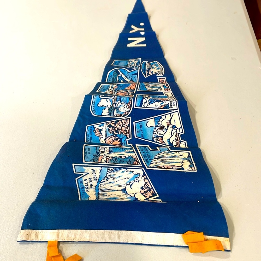 Vtg Niagara Falls Banner. Purchased 1964. Excellent Vtg condition. No holes